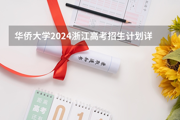 华侨大学2024浙江高考招生计划详解