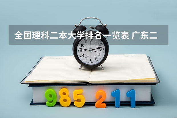 全国理科二本大学排名一览表 广东二本大学排行榜及分数线