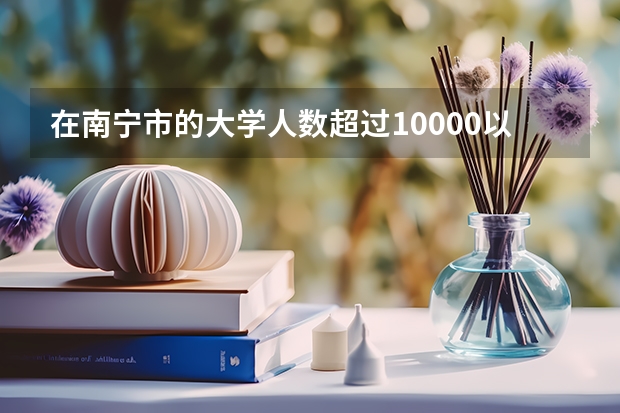 在南宁市的大学人数超过10000以上的有哪些