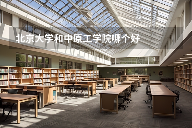 北京大学和中原工学院哪个好