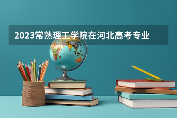 2023常熟理工学院在河北高考专业招生计划人数