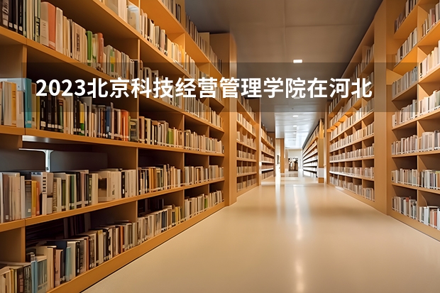 2023北京科技经营管理学院在河北高考专业招生计划人数