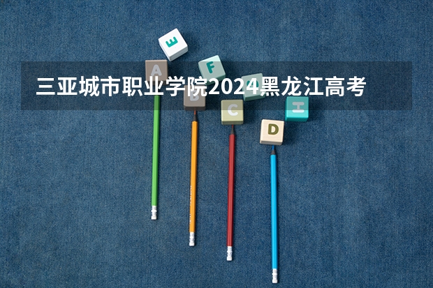 三亚城市职业学院2024黑龙江高考招生计划详解