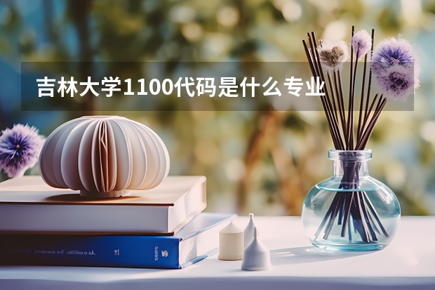 吉林大学1100代码是什么专业