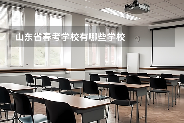 山东省春考学校有哪些学校