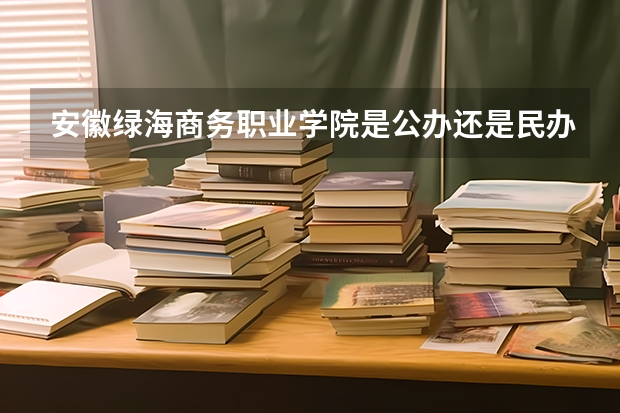 安徽绿海商务职业学院是公办还是民办院校