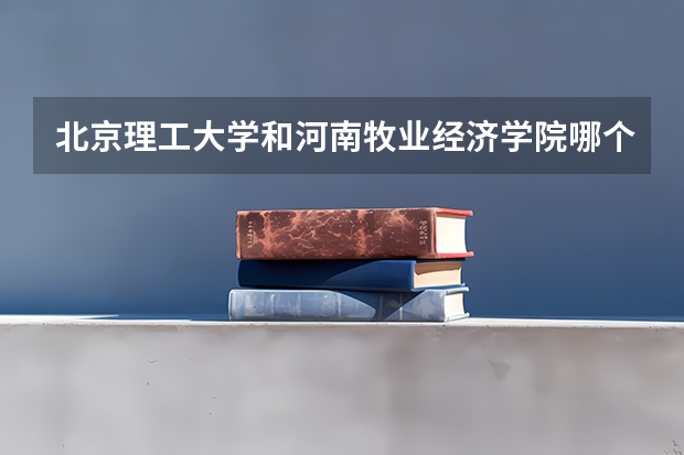 北京理工大学和河南牧业经济学院哪个好