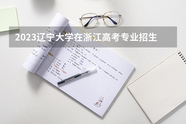 2023辽宁大学在浙江高考专业招生计划人数