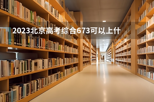 2023北京高考综合673可以上什么大学