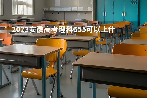 2023安徽高考理科655可以上什么大学