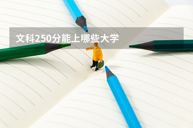 文科250分能上哪些大学