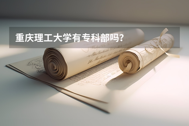 重庆理工大学有专科部吗？