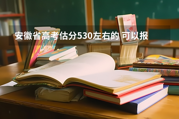 安徽省高考估分530左右的 可以报哪所军校 09年安徽高考军校咨询!