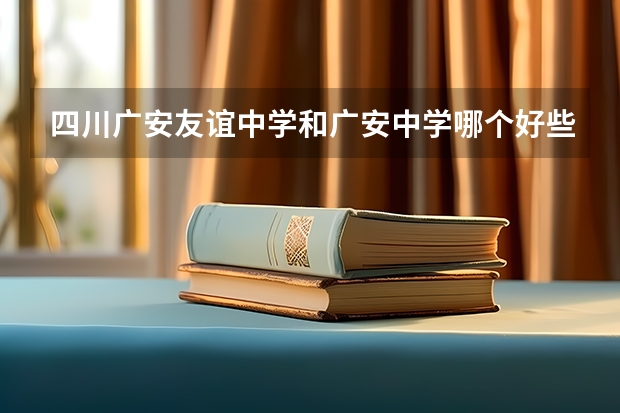 四川广安友谊中学和广安中学哪个好些？