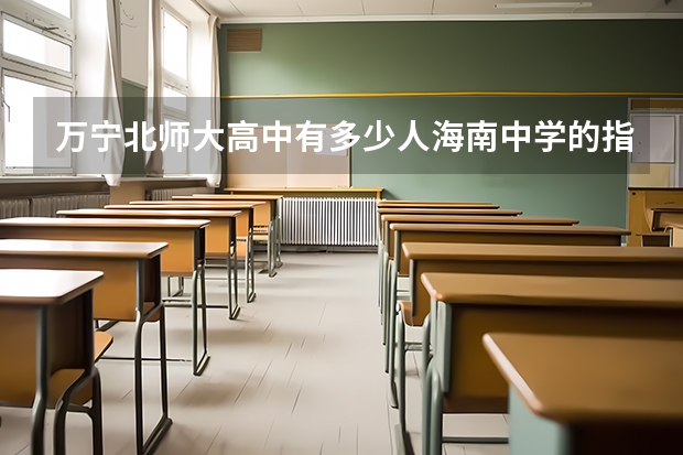 万宁北师大高中有多少人海南中学的指标生