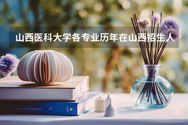 山西医科大学各专业历年在山西招生人数