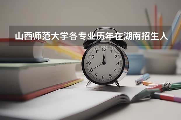 山西师范大学各专业历年在湖南招生人数