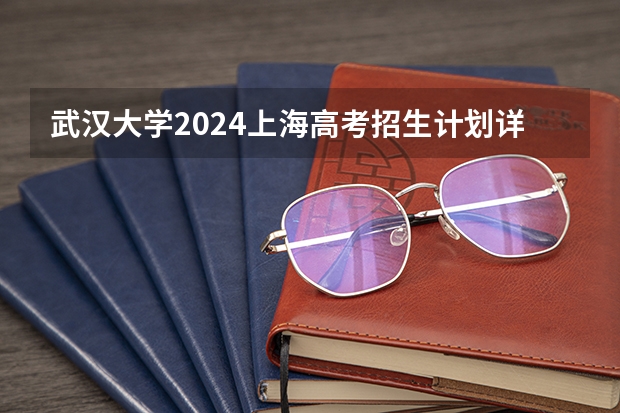 武汉大学2024上海高考招生计划详解