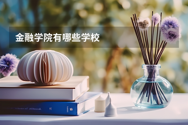 金融学院有哪些学校