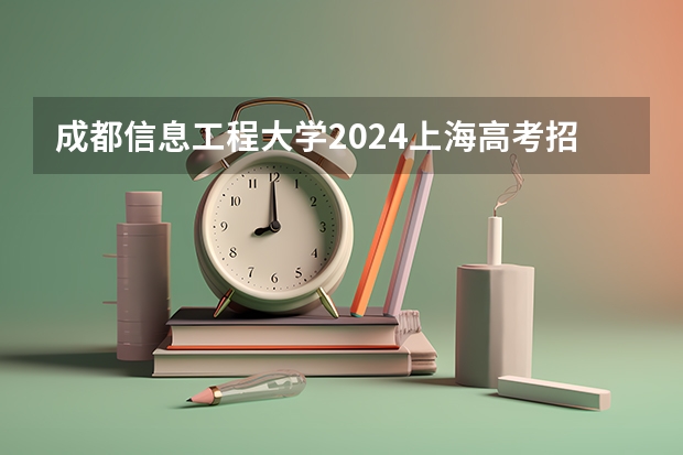 成都信息工程大学2024上海高考招生计划详解