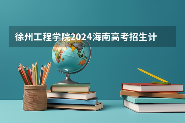 徐州工程学院2024海南高考招生计划详解