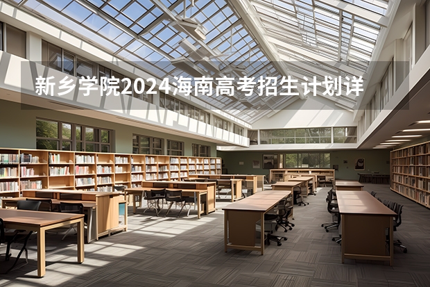 新乡学院2024海南高考招生计划详解