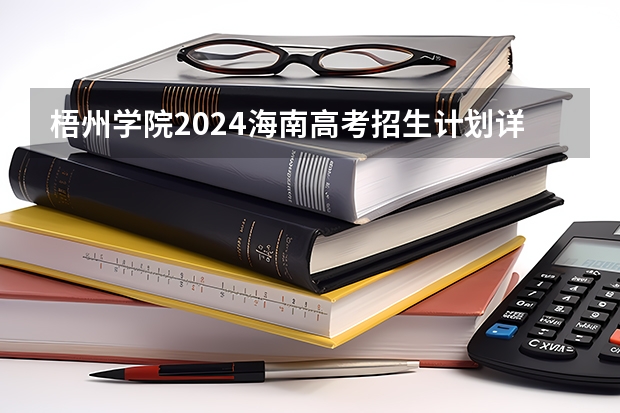 梧州学院2024海南高考招生计划详解